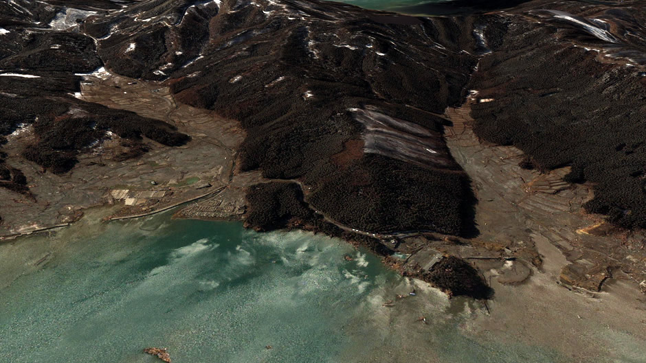 Yagawahama in Miyagi (Oshika Peninsula) (after disaster)