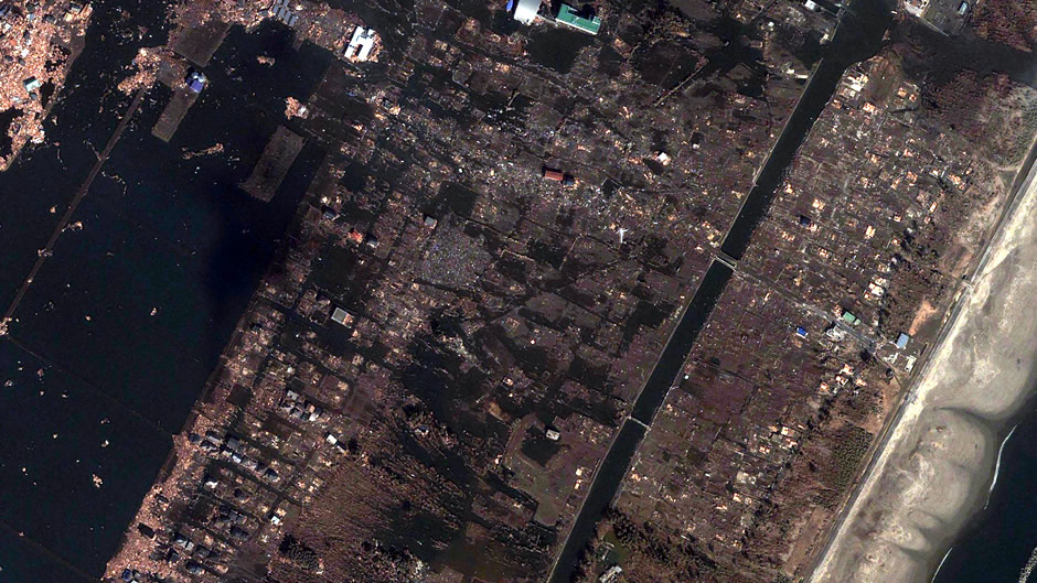 Arahama in Sendai (after disaster)